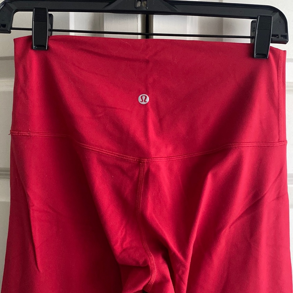Lululemon Size 8  28” Align Leggings in Dark Red